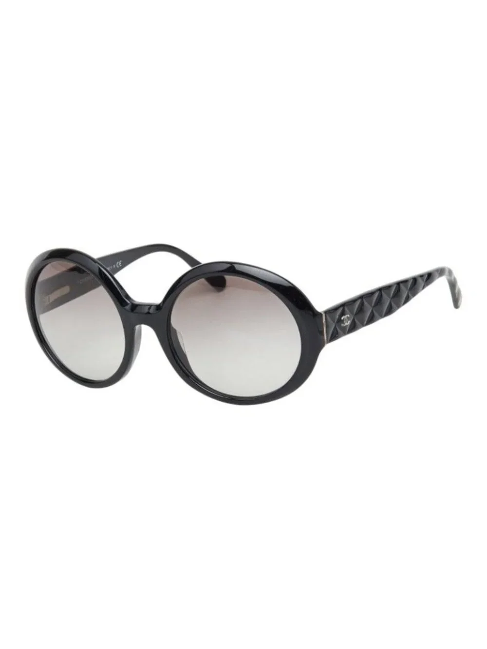 Chanel Quilted CC Logo Sunglasses Black Acetate Eyewear